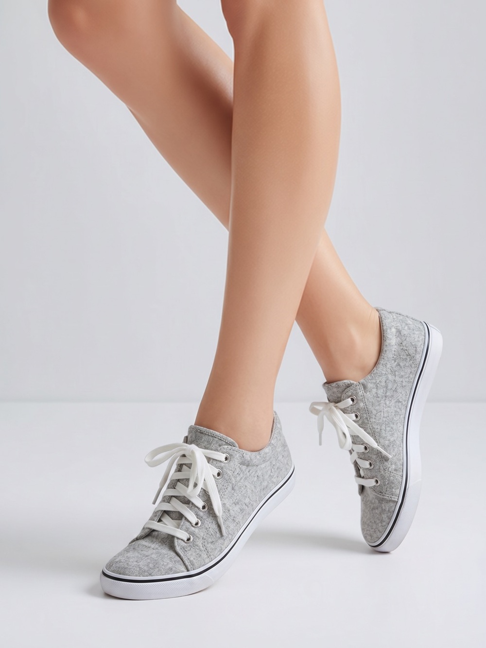 Women’s Keds Dream Foam Jump Quick Geo Light Gray Low-Top Lace-Up Sneakers
